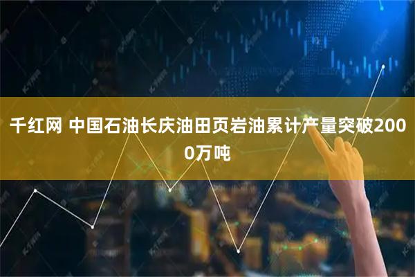 千红网 中国石油长庆油田页岩油累计产量突破2000万吨